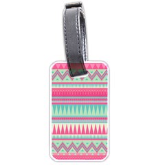 ¨pink Bohemian Luggage Tags (one Side)  by Brittlevirginclothing