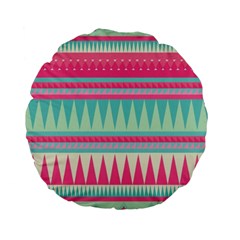 ¨pink Bohemian Standard 15  Premium Flano Round Cushions by Brittlevirginclothing