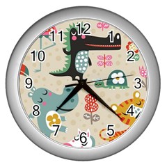 Cute Cartoon Wall Clocks (silver)  by Brittlevirginclothing