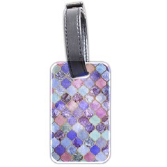 Blue Moroccan Mosaic Luggage Tags (two Sides) by Brittlevirginclothing