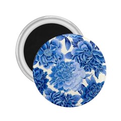 Blue Flower 2 25  Magnets by Brittlevirginclothing