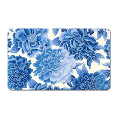 Blue Flower Magnet (rectangular) by Brittlevirginclothing