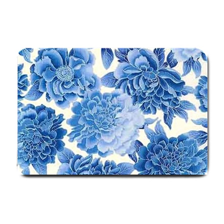 Blue flower Small Doormat 