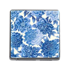 Blue Flower Memory Card Reader (square) by Brittlevirginclothing