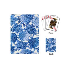 Blue Flower Playing Cards (mini)  by Brittlevirginclothing