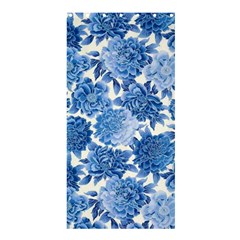 Blue Flower Shower Curtain 36  X 72  (stall)  by Brittlevirginclothing