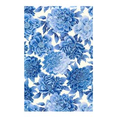 Blue Flower Shower Curtain 48  X 72  (small)  by Brittlevirginclothing