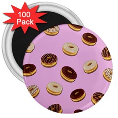 Donuts Pattern - Pink 3  Magnets (100 Pack) by Valentinaart