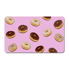 Donuts Pattern - Pink Magnet (rectangular) by Valentinaart