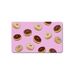 Donuts Pattern - Pink Magnet (name Card) by Valentinaart