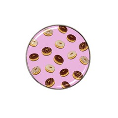 Donuts Pattern - Pink Hat Clip Ball Marker by Valentinaart