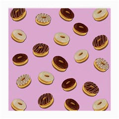 Donuts Pattern - Pink Medium Glasses Cloth by Valentinaart