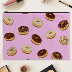 Donuts Pattern - Pink Cosmetic Bag (xxxl)  by Valentinaart