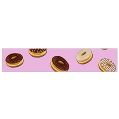 Donuts Pattern - Pink Flano Scarf (small)