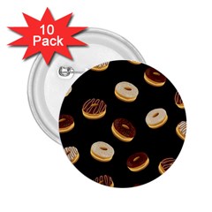 Donuts 2 25  Buttons (10 Pack)  by Valentinaart