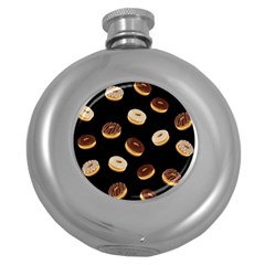 Donuts Round Hip Flask (5 Oz) by Valentinaart