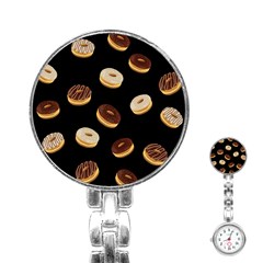 Donuts Stainless Steel Nurses Watch by Valentinaart