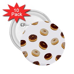 Donuts Pattern 2 25  Buttons (10 Pack)  by Valentinaart