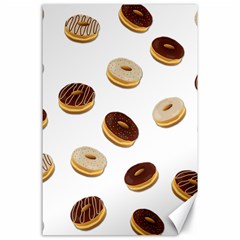 Donuts Pattern Canvas 24  X 36  by Valentinaart