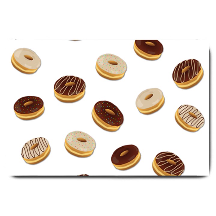 Donuts pattern Large Doormat 