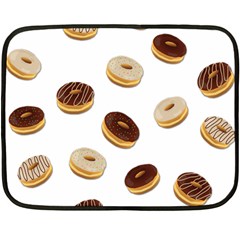 Donuts Pattern Fleece Blanket (mini) by Valentinaart