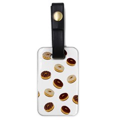 Donuts Pattern Luggage Tags (one Side)  by Valentinaart