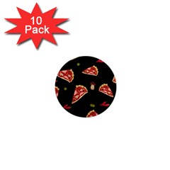 Pizza Slice Patter 1  Mini Magnet (10 Pack)  by Valentinaart