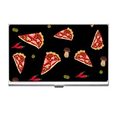 Pizza Slice Patter Business Card Holders by Valentinaart