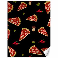 Pizza Slice Patter Canvas 18  X 24   by Valentinaart