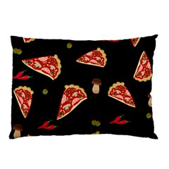 Pizza Slice Patter Pillow Case by Valentinaart