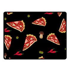 Pizza Slice Patter Fleece Blanket (small) by Valentinaart