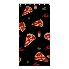 Pizza Slice Patter Shower Curtain 36  X 72  (stall)  by Valentinaart