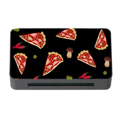 Pizza Slice Patter Memory Card Reader With Cf by Valentinaart