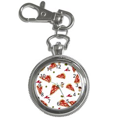 Pizza Pattern Key Chain Watches by Valentinaart