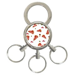 Pizza Pattern 3-ring Key Chains