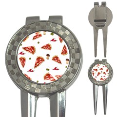 Pizza Pattern 3-in-1 Golf Divots by Valentinaart