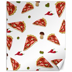 Pizza Pattern Canvas 20  X 24   by Valentinaart