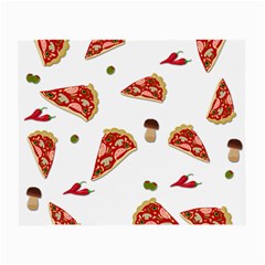 Pizza Pattern Small Glasses Cloth (2-side) by Valentinaart