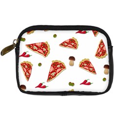 Pizza Pattern Digital Camera Cases by Valentinaart