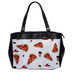 Pizza Pattern Office Handbags by Valentinaart