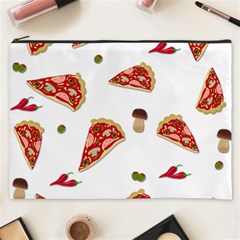 Pizza Pattern Cosmetic Bag (xxxl)  by Valentinaart