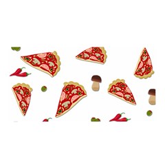 Pizza Pattern Satin Wrap by Valentinaart