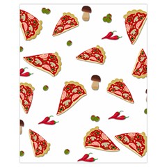 Pizza Pattern Drawstring Bag (small) by Valentinaart