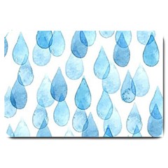 Rain Drops Large Doormat  by Brittlevirginclothing