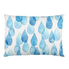 Rain Drops Pillow Case (two Sides) by Brittlevirginclothing