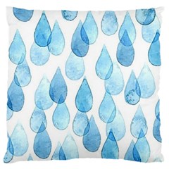 Rain Drops Large Cushion Case (one Side) by Brittlevirginclothing