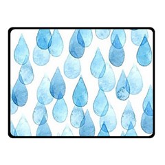 Rain Drops Double Sided Fleece Blanket (small)  by Brittlevirginclothing