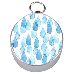 Rain Drops Silver Compasses by Brittlevirginclothing