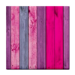 Pink Wood Tile Coasters by Brittlevirginclothing