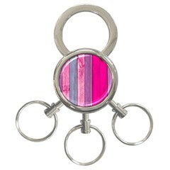 Pink Wood 3-ring Key Chains by Brittlevirginclothing